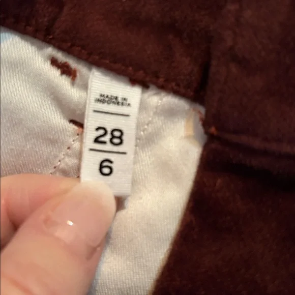 Loft pants velour High Rise skinny size 6 -perfect condition - Picture 3 of 8